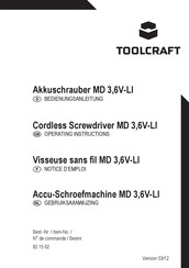 TOOLCRAFT 82 15 62 Operating Instructions Manual