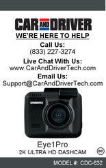 Car and Driver Eye1Pro CDC-632 Manual