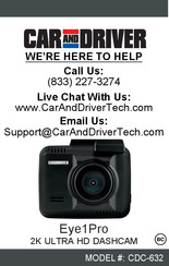 CAR AND DRIVER Eye 1 Pro HD Dash Cam with Loop Recording & Super  Nightvision CAD-CDC-632 - The Home Depot