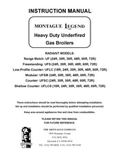 MONTAGUE LEGEND UFS30R Instruction Manual