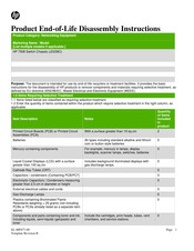 Hp 7506 Product End-Of-Life Disassembly Instructions