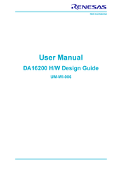 Renesas DA16200 H/W User Manual