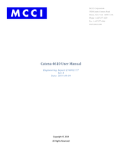 MCCI Catena 4610 User Manual