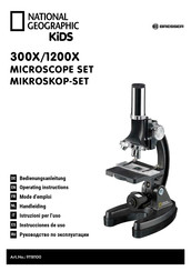 Bresser National Geographic Kids 300X/1200X MICROSCOPE SET Operating Instructions Manual