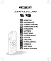 Olympus VN-750 Instructions Manual
