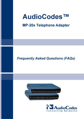 AudioCodes MP-20 Series Frequently Asked Questions Manual