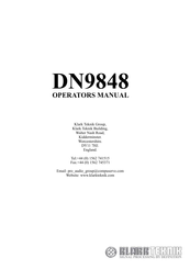 Klark Teknik HELIX DN9848 Operator's Manual