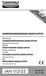 sensiplast MANU ACTIVE Instructions For Use Manual