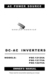 Samplex America PSE-12125A Owner's Manual