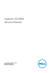 Dell Inspiron 20 3000 Series Service Manual
