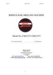 RHINO Rotabroach CM/127/3 Manual
