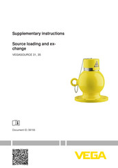 Vega VEGASOURCE 35 Supplementary Instructions Manual