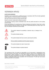Isotra VERANDA HRV52 Installation Manual