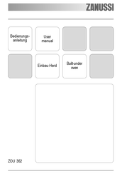 Zanussi ZOU362 User Manual