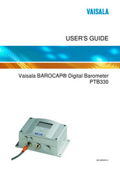 Vaisala BAROCAP PTB330 User Manual