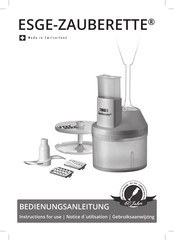 Unold ESGE-ZAUBERETTE M 100 D Design Instructions For Use Manual