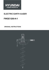 Hyundai power products FWGE1200-H-1 Original Instructions Manual