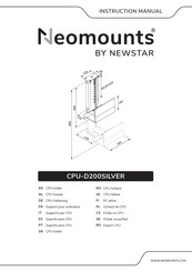 Newstar Neomount CPU-D200SILVER Instruction Manual