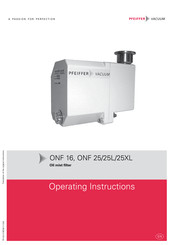 Pfeiffer Vacuum ONF 25L Operating Instructions Manual