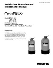 Watts OneFlow OF817-8H Installation, Operation And Maintenance Manual