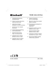 EINHELL TE-MX 1600-2 CE Twin Original Operating Instructions