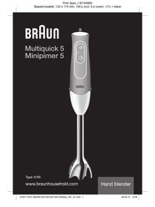 Braun MQ 545 INT Manual