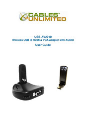 Cables Unlimited USB-AV2010 User Manual