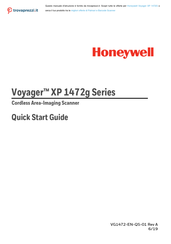 Honeywell Voyager XP 1472g Series Quick Start Manual