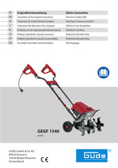 Gude 05394 Translation Of The Original Instructions