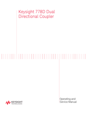 Keysight 778D Operating And Service Manual