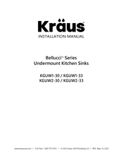 Kraus KGUW1-33 Installation Manual