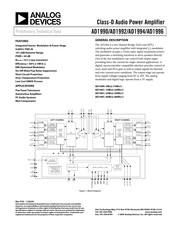 Analog Devices AD1992 Preliminary Technical Data