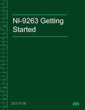 National Instruments NI 9263 Getting Started