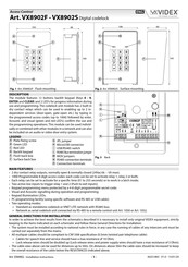 Videx VX8902S Instruction Manual
