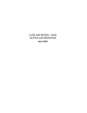 Ludlum Measurements 334A Operation Manual
