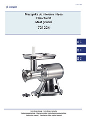 Stalgast 721224 Original Manual