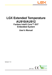 LGX Extended Temperature AU912 User Manual