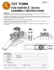 Sportsplay TOT TOWN FUN CENTER 3 Assembly Instructions