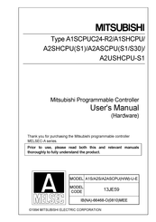 Mitsubishi MELSEC A2SHCPU Hardware User Manual
