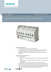 Siemens N 535D51 Technical Product Information