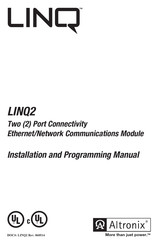 Altronix LINQ2 Installation And Programming Manual
