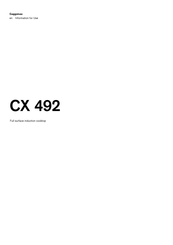 Gaggenau CX 492 Information For Use