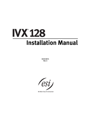 ESI IVX 128 Installation Manual