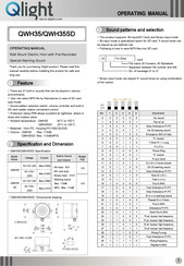 Qlight QWH35 Operating Manual