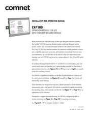 Comnet EXP100 Installation And Operation Manual