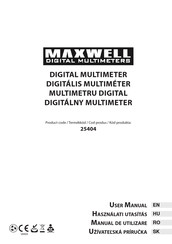 Maxwell Digital Multimeters 25404 User Manual