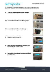 Batterytester AT-03 Quick Manual
