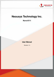 Neousys Technology Nuvo-8111 User Manual