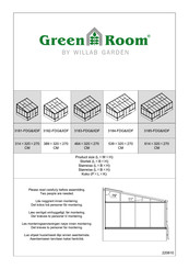 WILLAB GARDEN Green Room 3184-FDG&XDF Assembly Instructions Manual