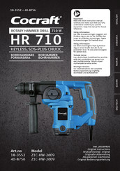 Cocraft HR 710 Original Instructions Manual